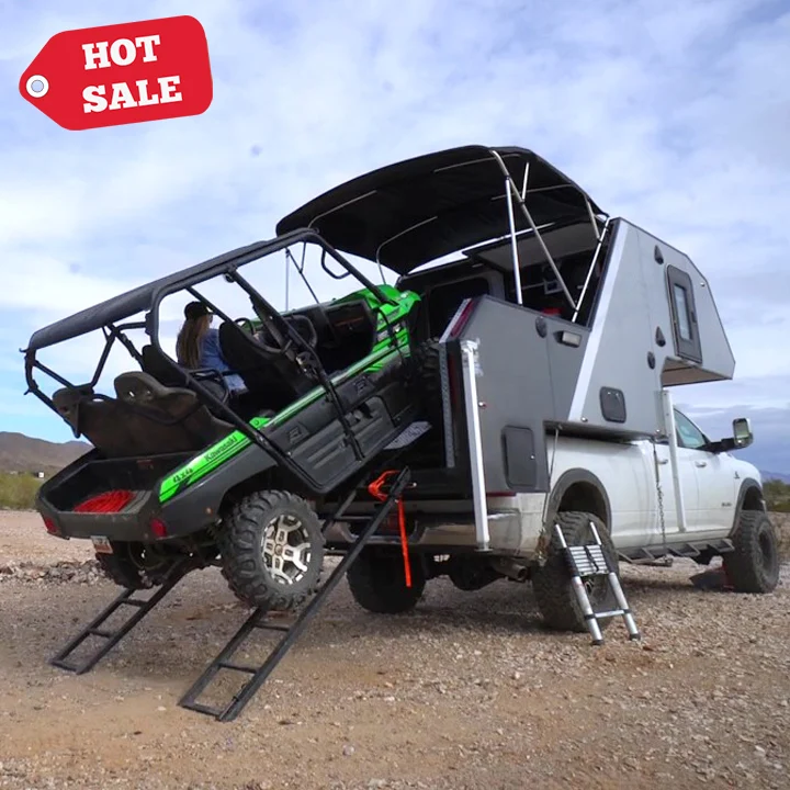Manley Ecocampor 4X4 Off Road Military Toy Hauler Truck Camper F350 Topper Jeep Fibreglass Truck Bed Camper Shortbed In Malaysia