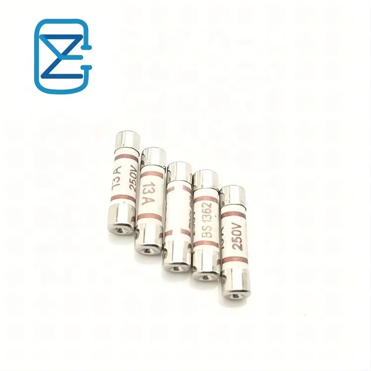 2023 Hot Selling 6x25mm semiconductor fuse link BS1362 3A,5A,10A,13A  20A ANL fuse Plug top british Ceramic fuse