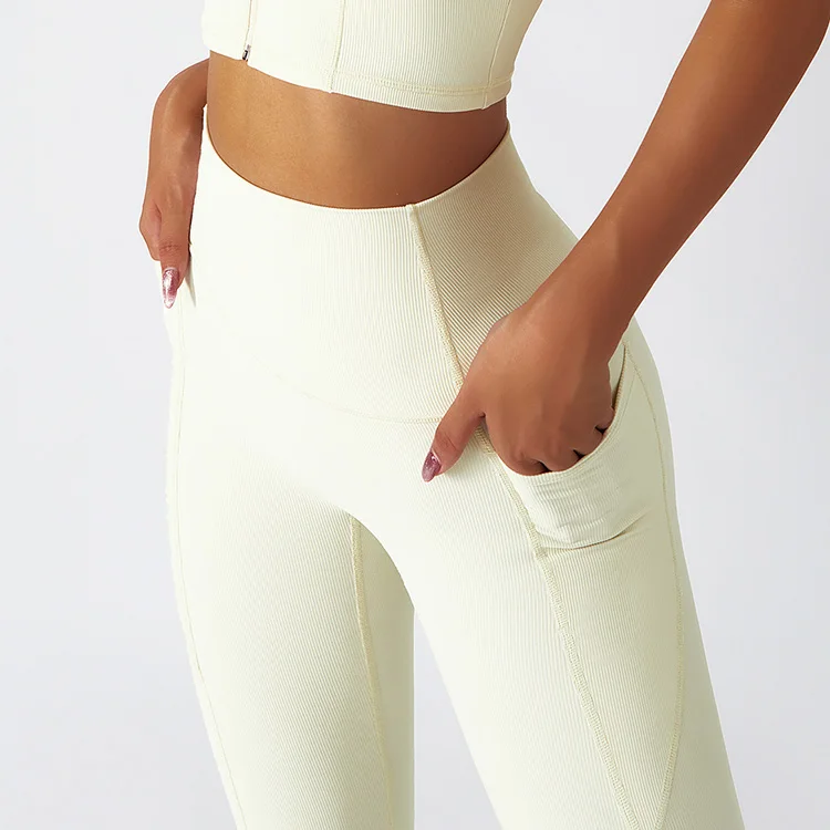 Hingto, одежда для йоги, леггинсы из лайкры с эффектом пуш-ап, ребристые Леггинсы для женщин