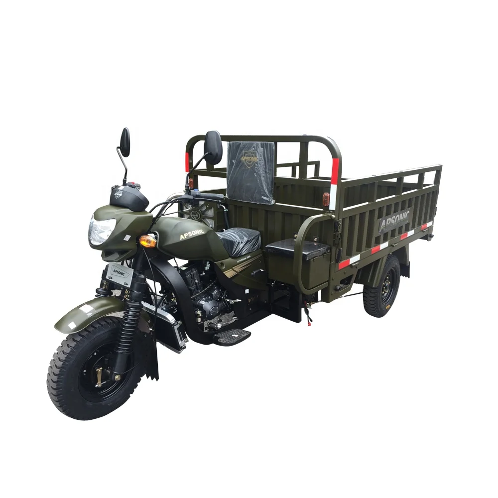 Wanhoo Factory SupplierAfrica Water Cold Engine 3 wheel tricycle 200cc Farming Loading Motor Tricycle