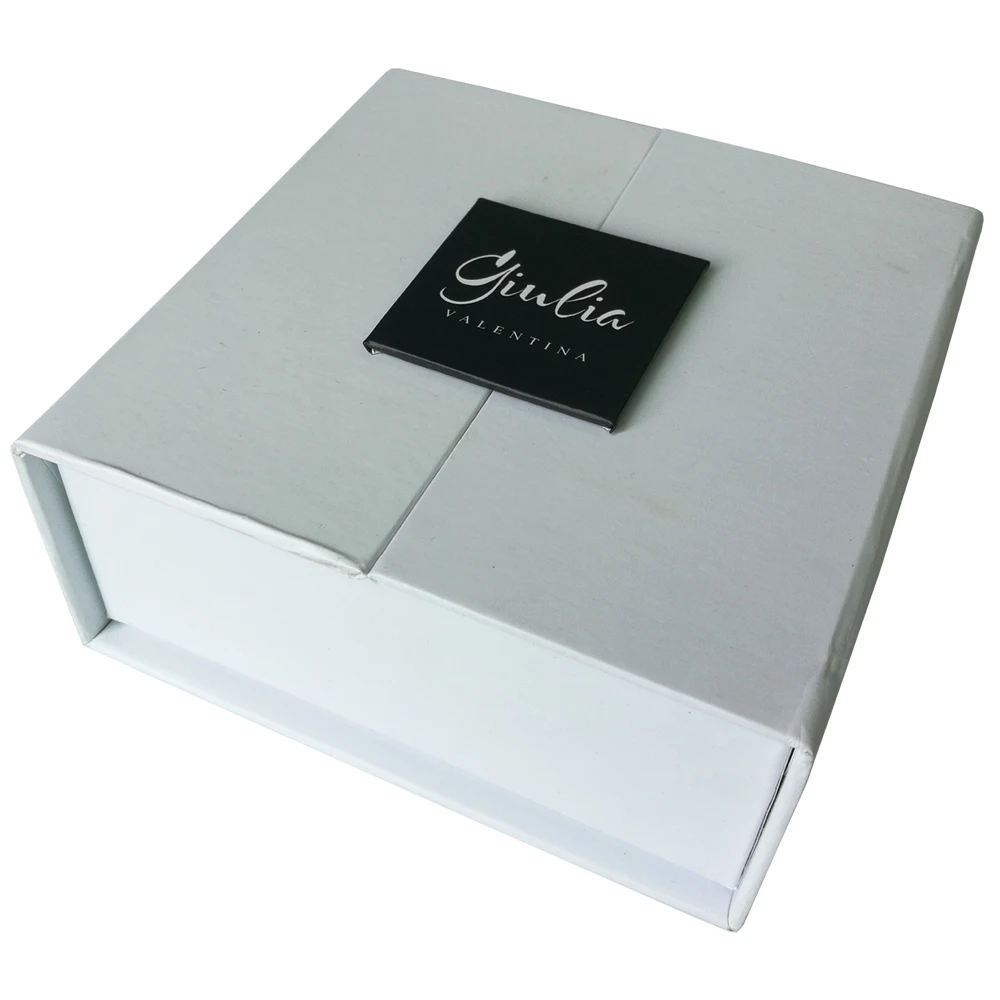 Custom logo printed card luxury wedding invitation box
