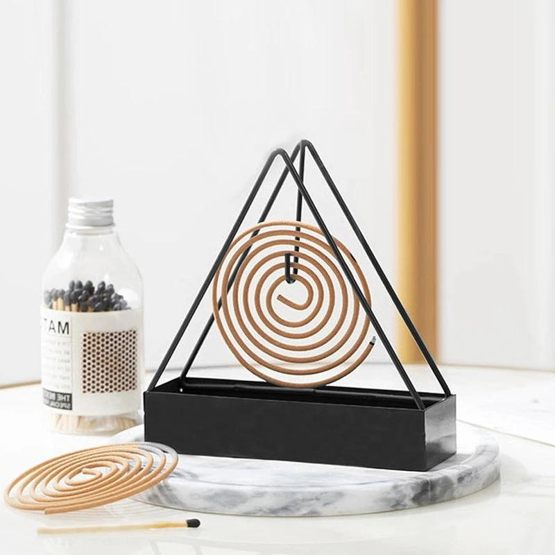 Mosquito Coil Holder,Incense Holder Iron Mosquito Coil & Incense Burner Metal Frame for Home Outdoor Patio