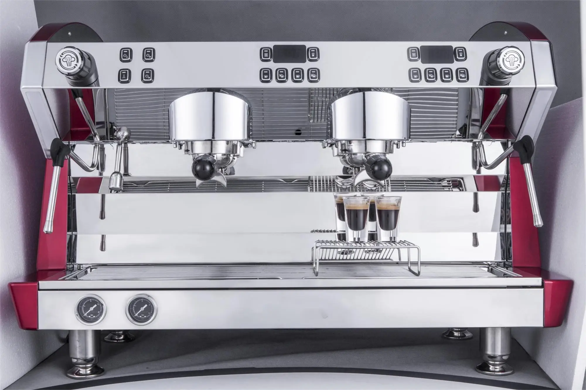 Профессиональная полуавтоматическая многофункциональная кофеварка для эспрессо из нержавеющей стали