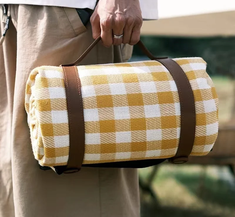 600d Print Plaid Printed Waterproof Polyester Oxford Fabric For Picnic Tablecloth Fabrics