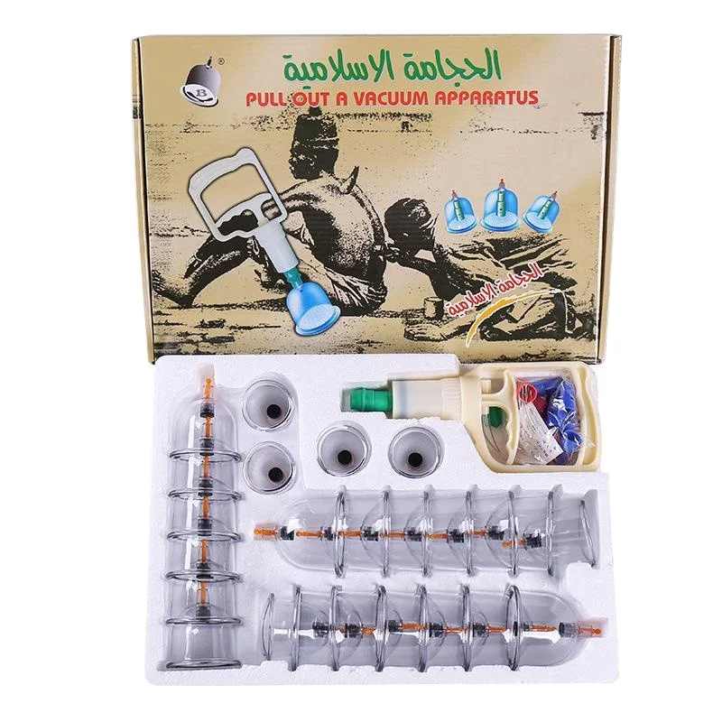3224 Piece Chinese Body Cupping Jars Kit Therapy Vacuum Hijama Medical Massage Cupping Therapy Sets With Custom Box