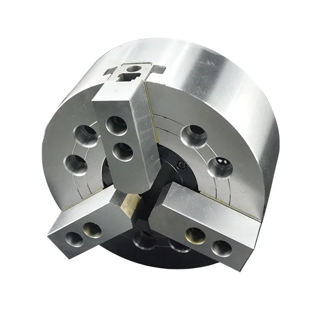 Chinese made chuck 6/8/10/12/15 inch three jaw automatic hollow hydraulic power chuck surface hardening treatment