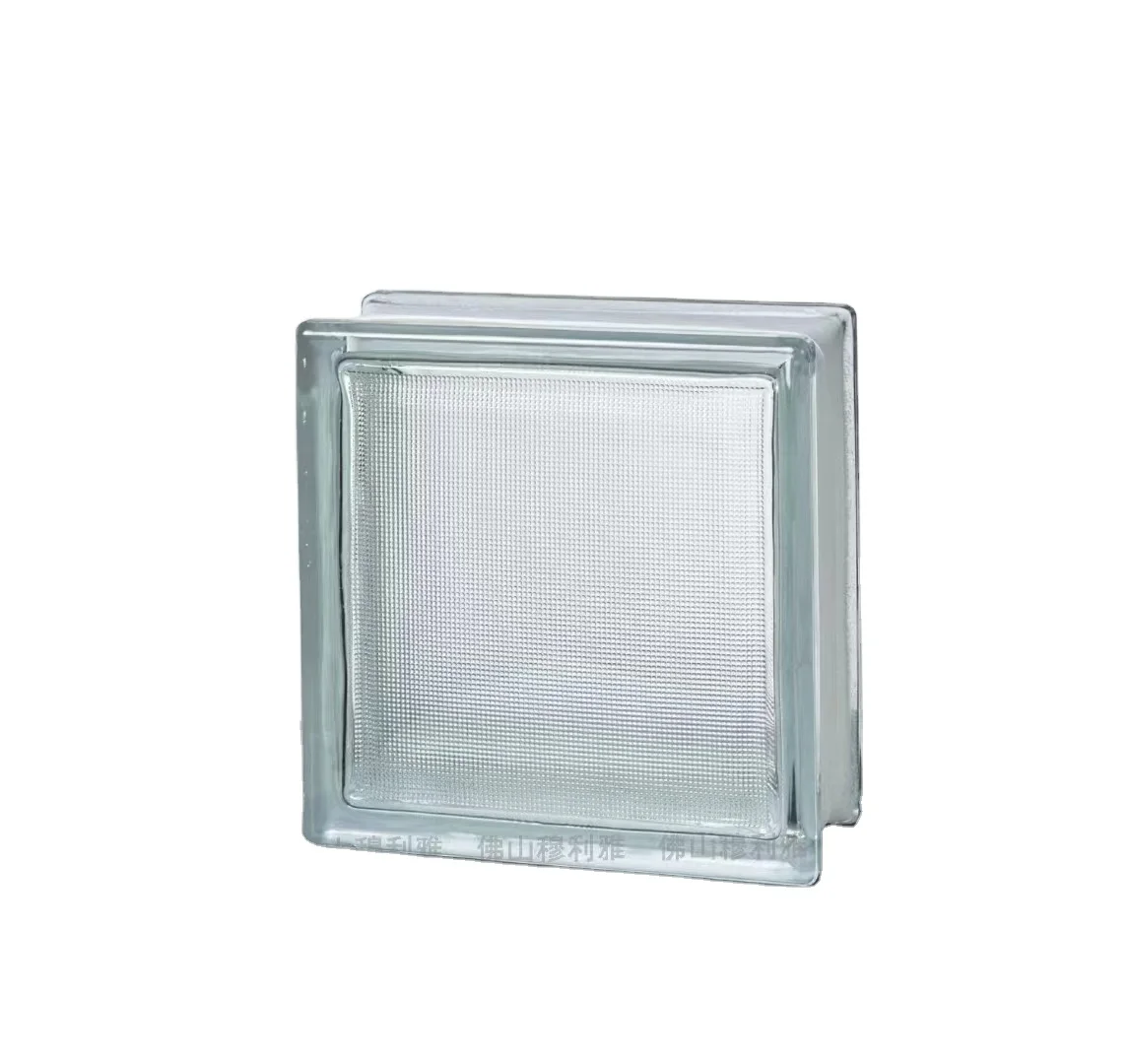 190x190x80mm White color glass block high quality glass brick used for decoration or partition wall