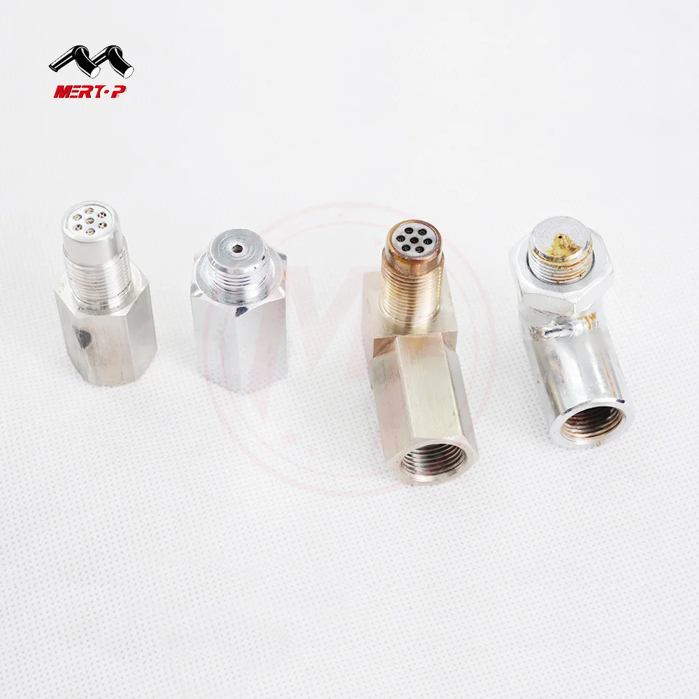 MERTOP Straight O2 Oxygen Sensor Spacer Extension Exhaust Bung 02 m18 x 1.5 with mini cat