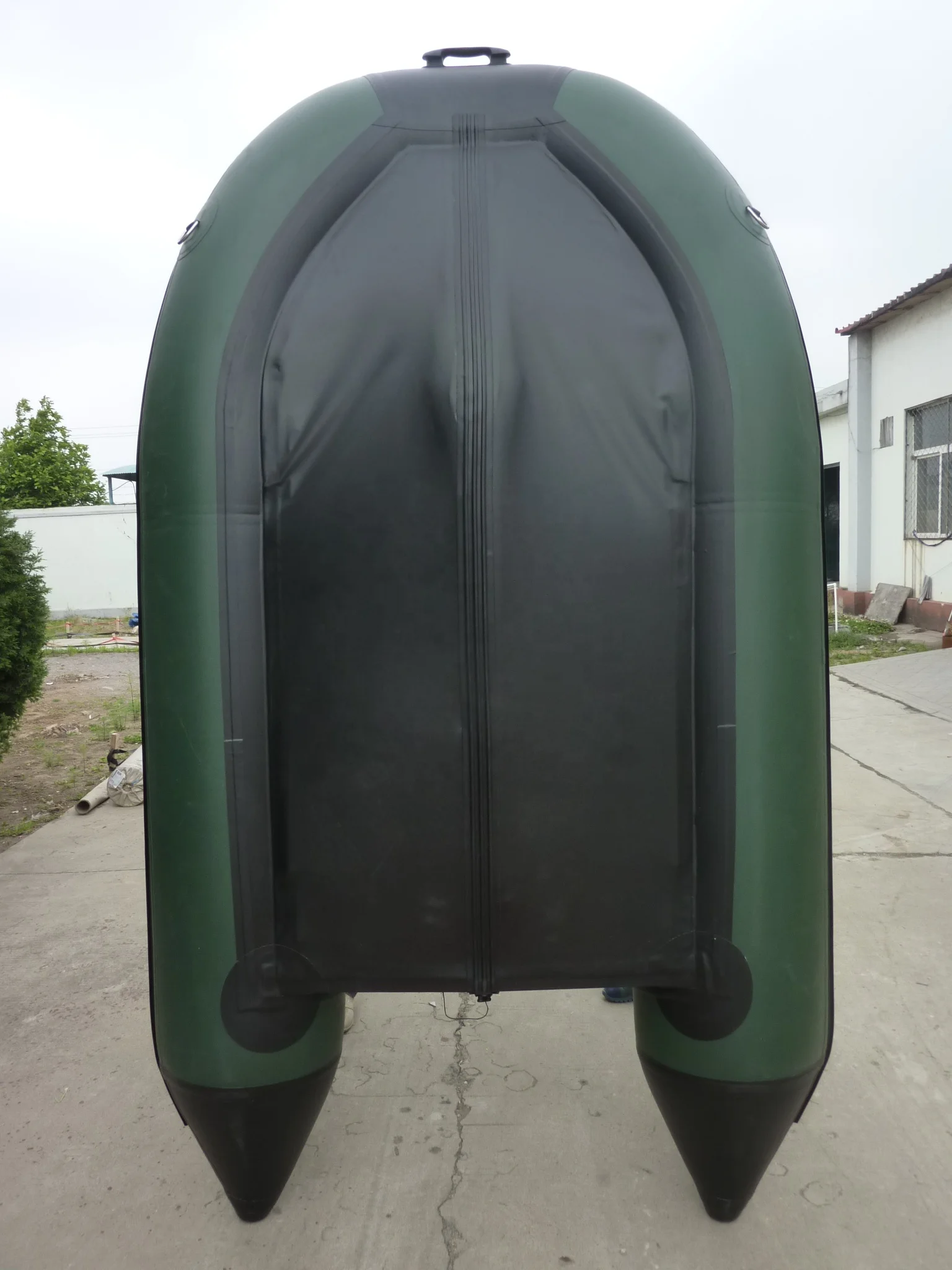 3 Persons 270cm Small PVC Fishing inflatable boat with outboard motor