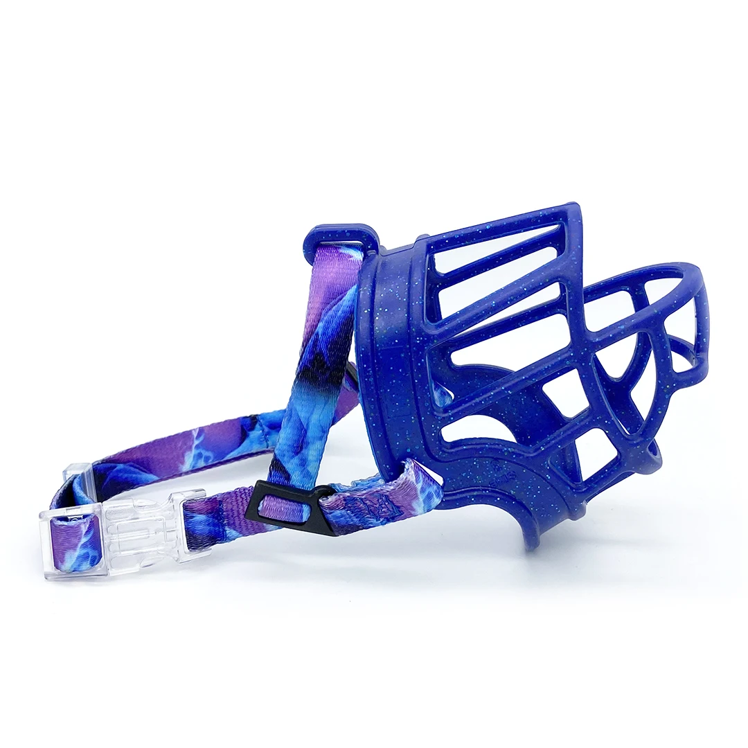 Custom dog face muzzle pet cat dog mouth muzzle adjustable dog cage muzzle