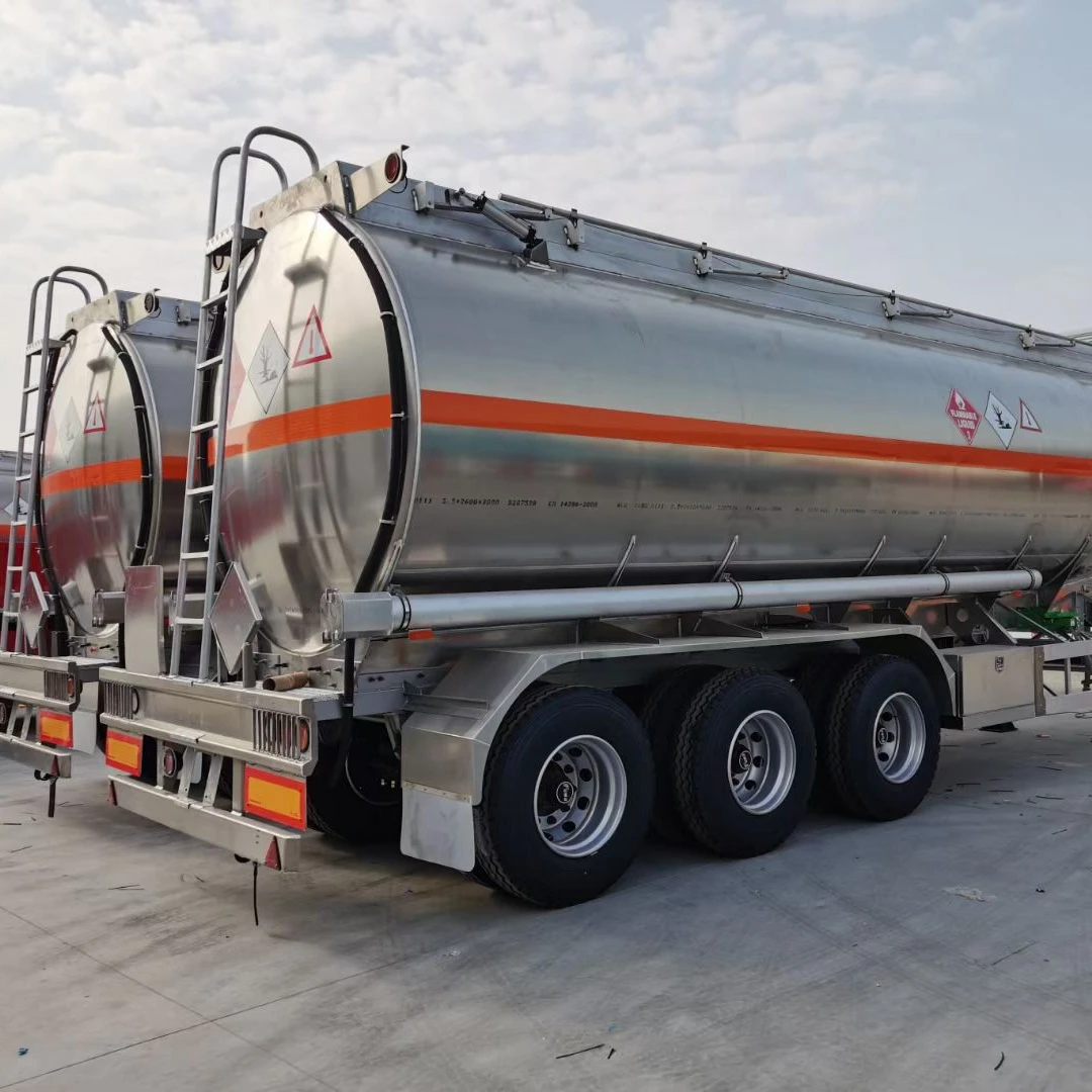 Stainless Steel Chemical Liquid Transport 3 Axles 45000 Liters Tanker Semi Trailer