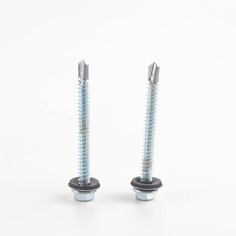 Galvanised Metal Hexagon Head Tek Wood Stainless Steel Hex Self Drilling tapping Screw With epdm Washers Roofing Screw