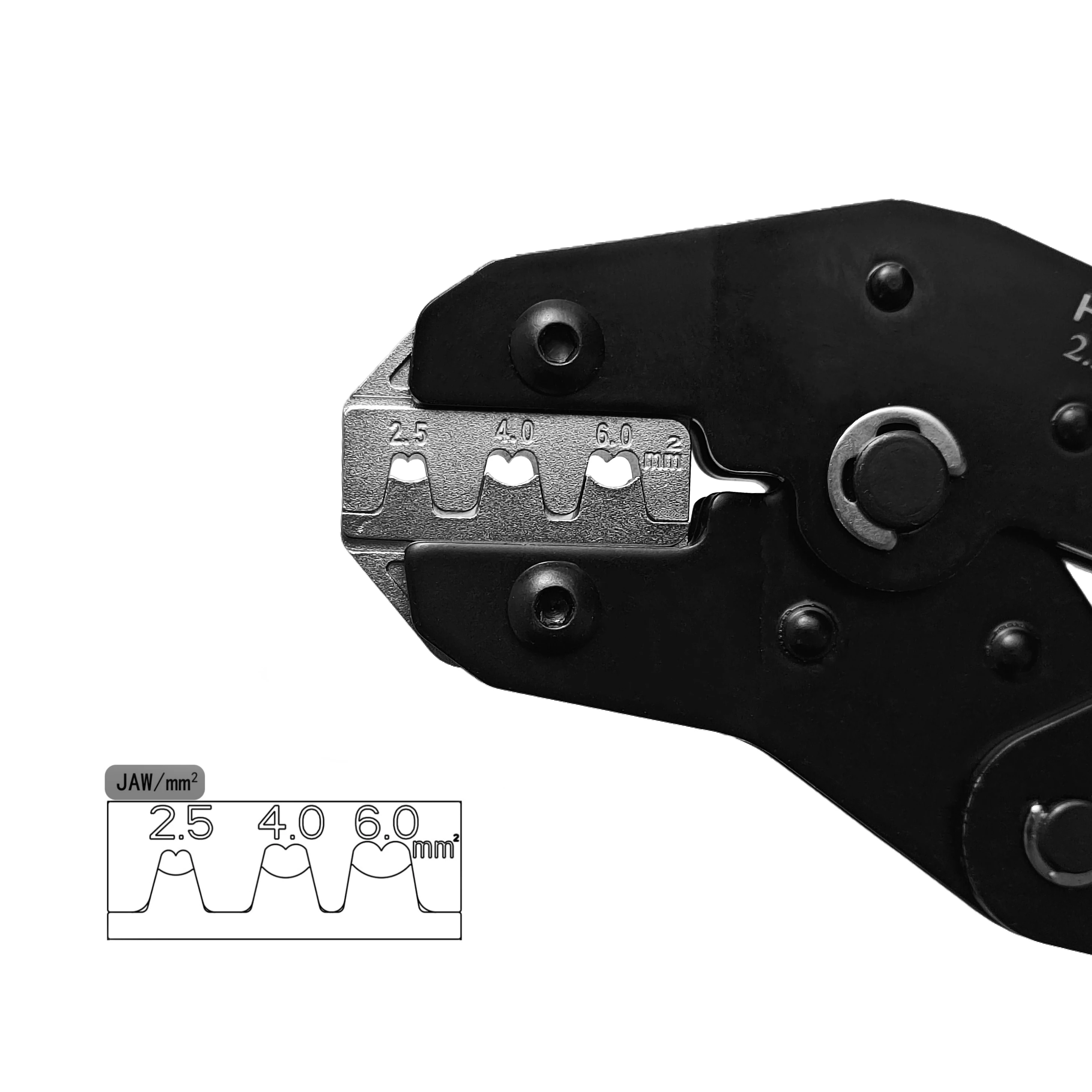 Hand Portable Adjusting Insulated Ratcheting MC4 Solar panel Tubular Terminals Crimping Tools Set SN-2546B Plier