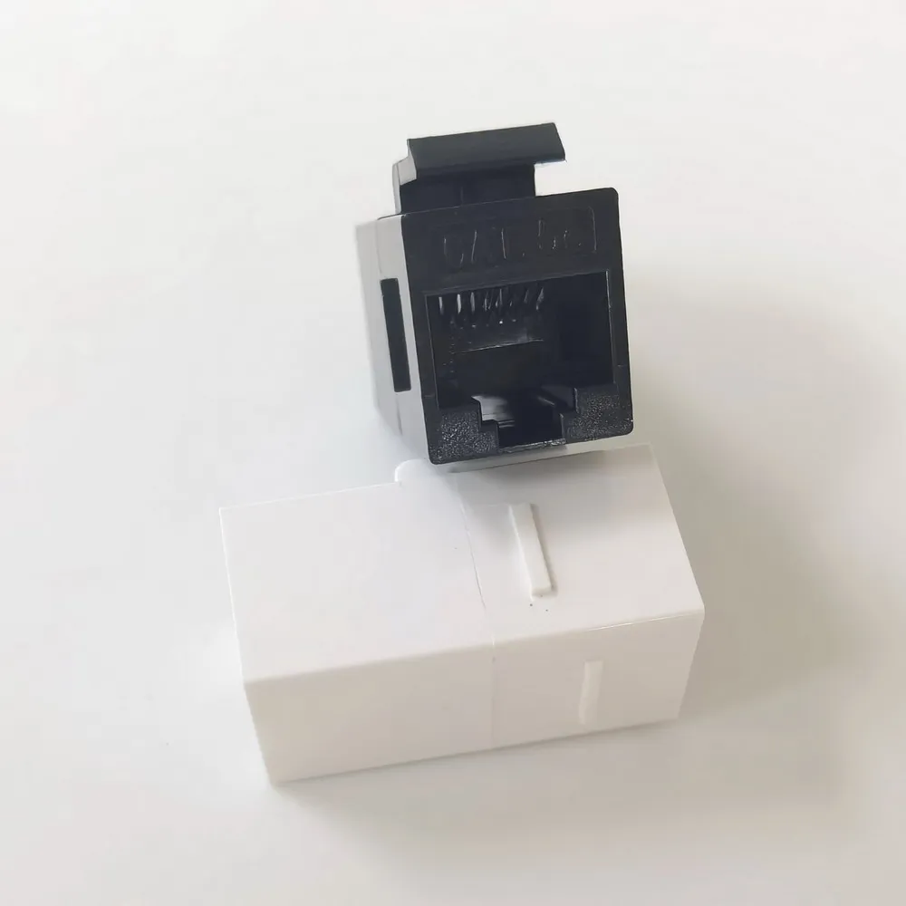 RJ45 8P8C Direct Network CAT5E CAT6 CAT6a Keystone Jack Cat 5e unshielded shielded ethernet socket module keystone RJ45 Coupler