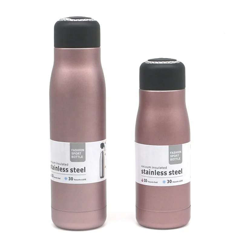 2024 20oz Sport 304 Stainless Steel Vacuum Bottle Spray Paint Portable Vacuum Hydration BPA Free Lid with Rope Thermal