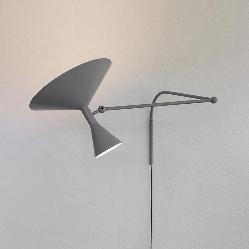 Industrial Arm Adjustable Wall Surface Mounted Lighting Fixture Lampe De Marseille Wall Lamp