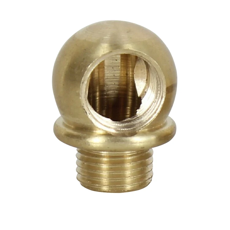 Custom brass lamp arm back part geometric ball disk straight lamp armback