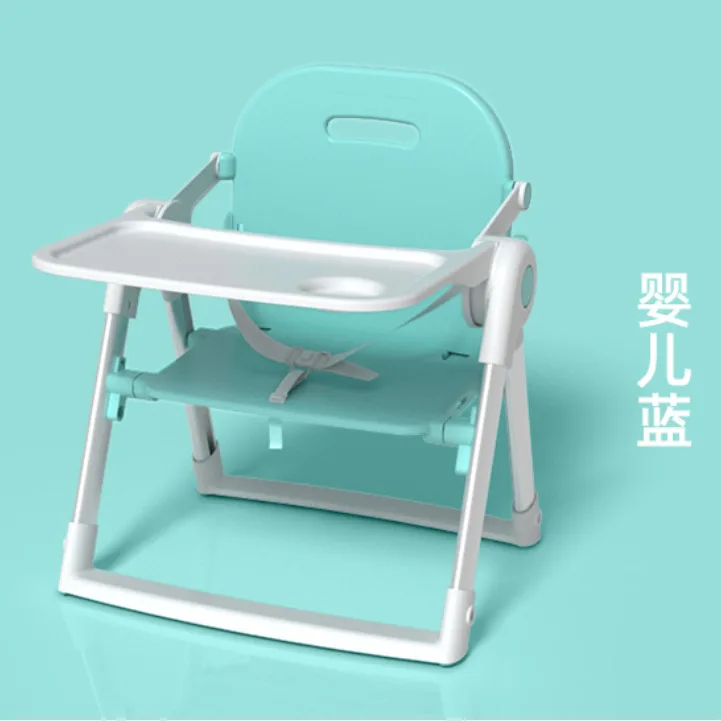 Wholesale Plastic Travel Booster Seat High Dining Chair 2 In 1 Portable Foldable Baby Feeding Chair