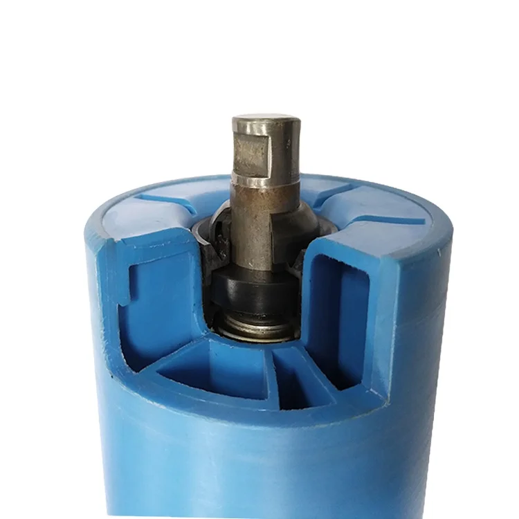 UHMWPE  HDPE Trough idler Roller Belt Conveyor Carrier Roller Mining Belt Conveyor Roller