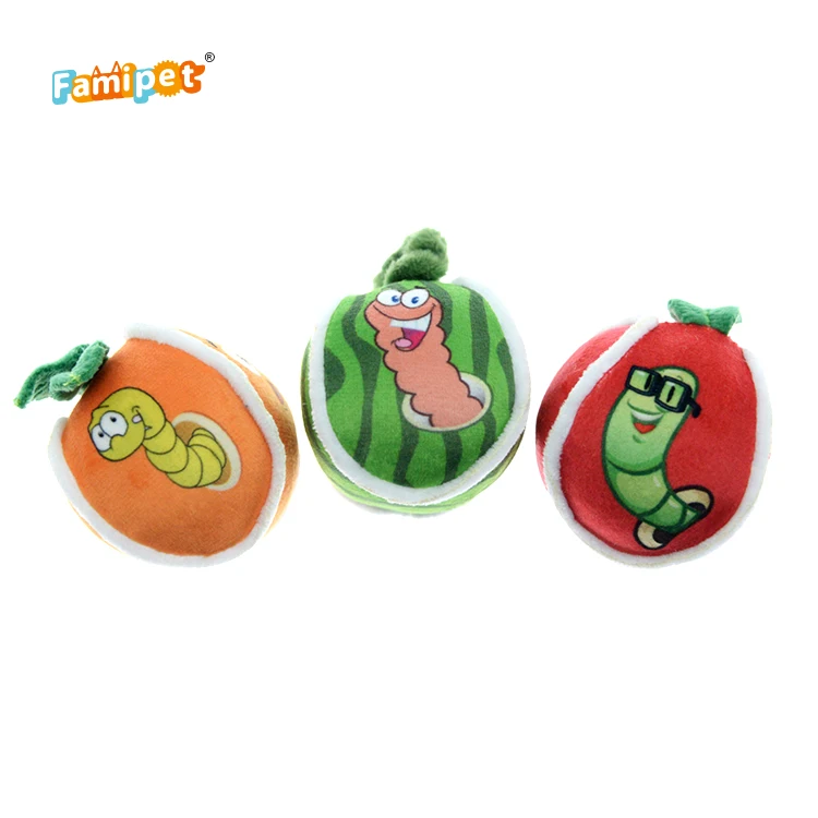 Оптовая продажа милая интерактивная прочная игрушка-пищалка для собак из натурального хлопка