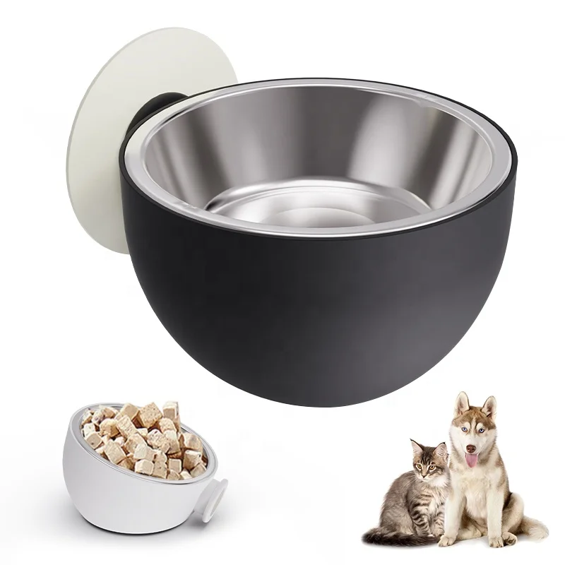 Оптовая продажа заводская цена tazones y alimentadores de mascotas подвесные магнитные присоски из Нержавеющей Стали Миски Для домашних животных кормушки для собак