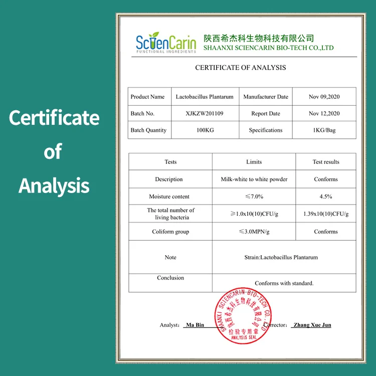 Sciencarin Supply Probiotics Lactobacillus Plantarum
