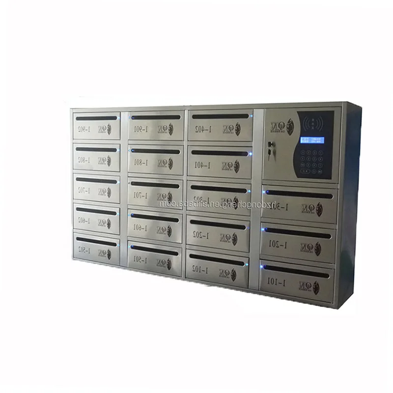 Password Card Access Electronic Mailbox Intelligent Smart Mail Lockers