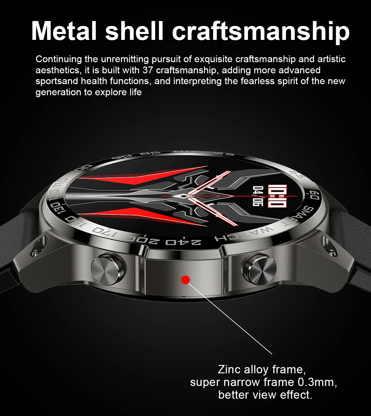 Newest Amoled BT Call Smartwatch IP68 Waterproof 400mAh Round Health Monitor Wearable Devices Fitness Tracker Sports Smart Watch