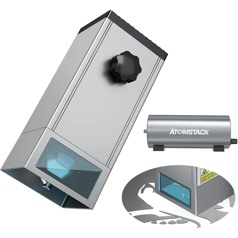 ATOMSTACK M100 Laser Module 20W Engraving Head with Air Assist Kit for All Laser Engravers 0.08*0.1mm Laser Spot Strong Cutting