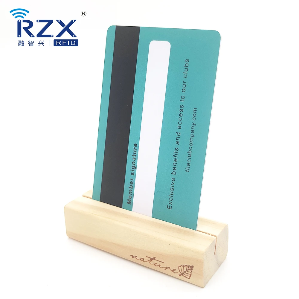 RZX PVC Magnetic Stripe Card glossy Plastic Card HICO 2750oe Magnetic Stripe PVC Cards