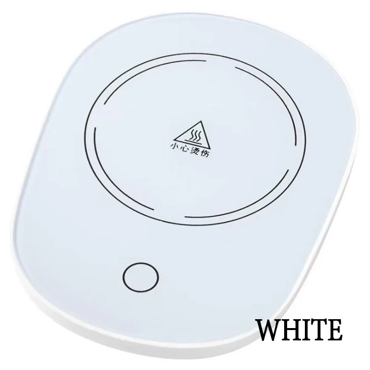 Portable USB Cup Warmer Coffee Mug Smart Thermostatic Hot Plate Milk Tea Water Heating Pad Heater Round Heat Pad