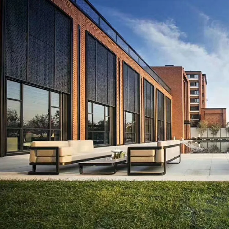 Simple Outdoor Villa Courtyard Hotel Holiday Homestay Open-air Balcony Sofa Table And Chair Combination