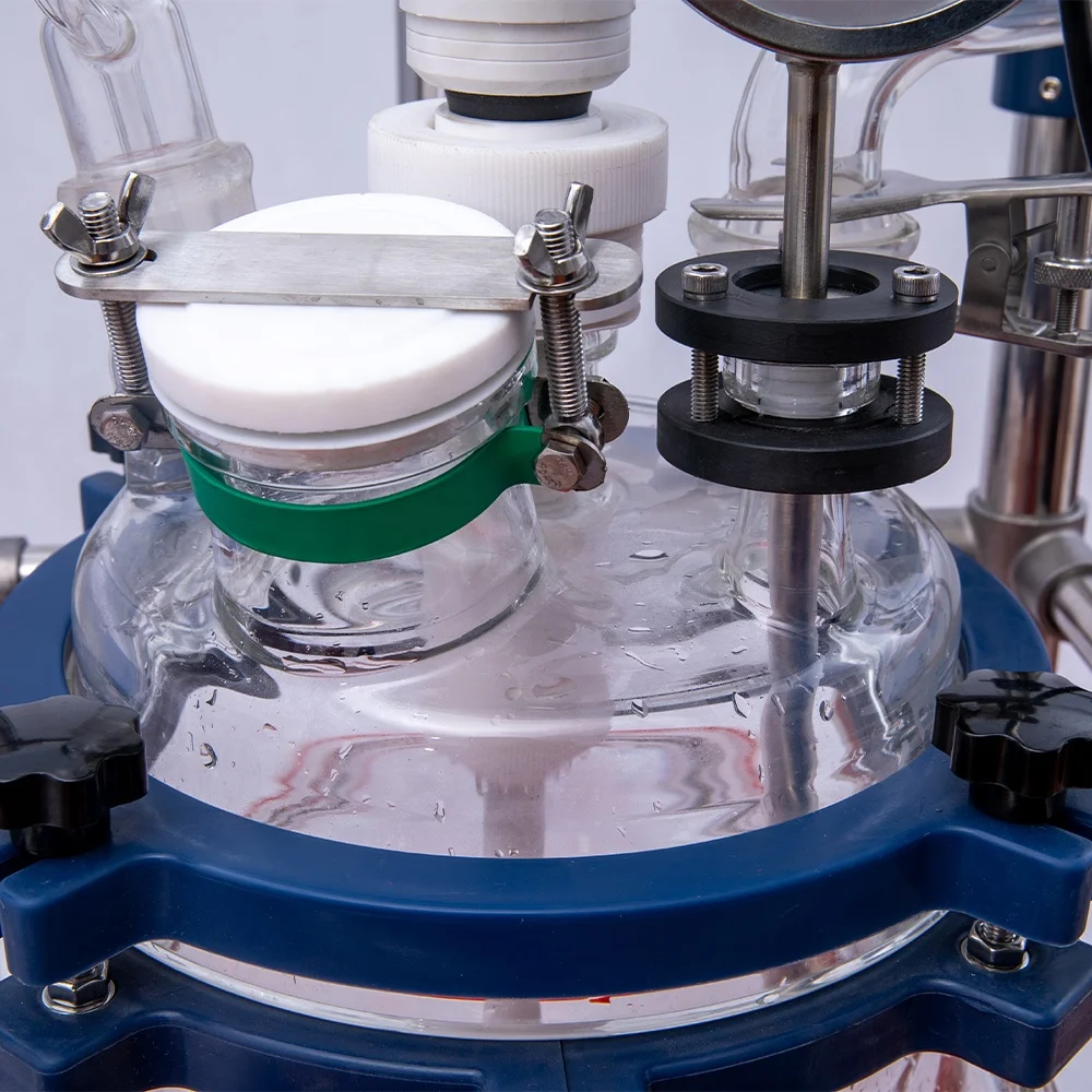 Factory Direct Newest Operational Double Batch Glass Chemical Reactor