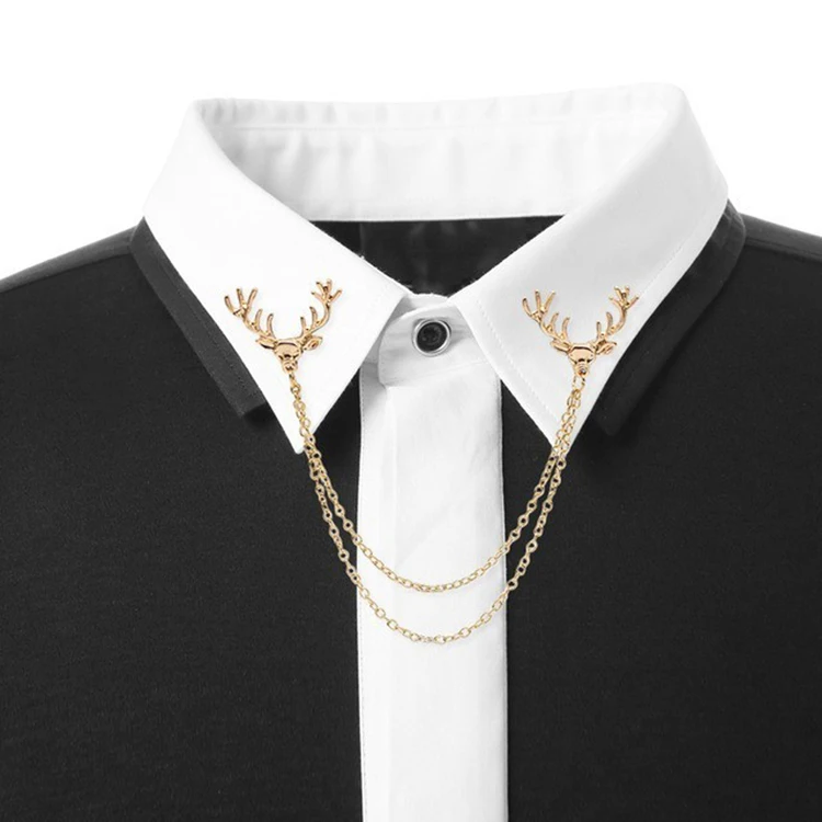 
Wholesale custom fashion design shirt brooch pin handbag backpack badge wheat metal brooch pin with chains 