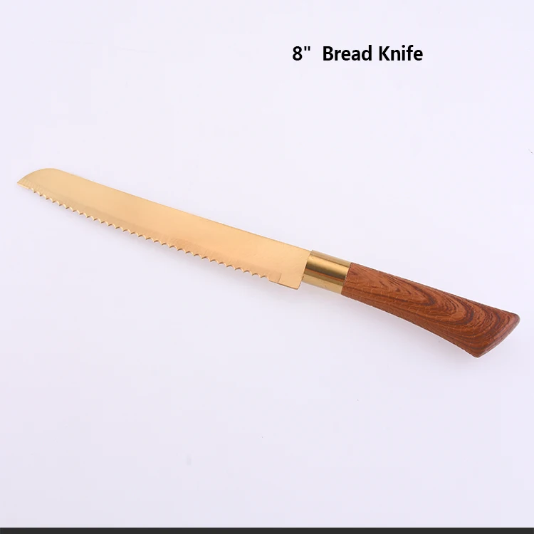 Custom Professional 6pcs Hand Forged Kitchen Knife With Color Box Family Commercial Kitchen Knife Set