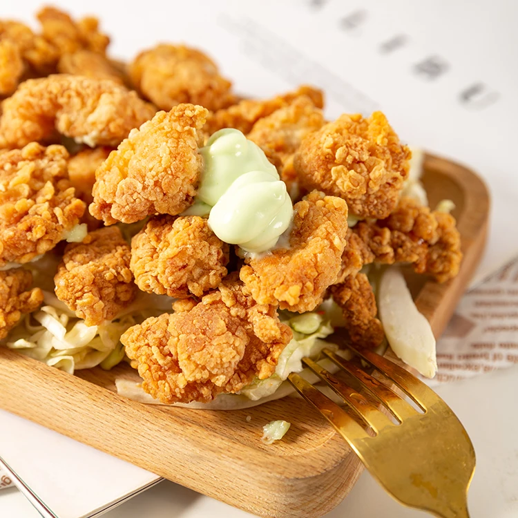 China Factory Halal Chicken Nuggets Frying Frozen Chicken Nuggets Wholesale Chicken Nuggets