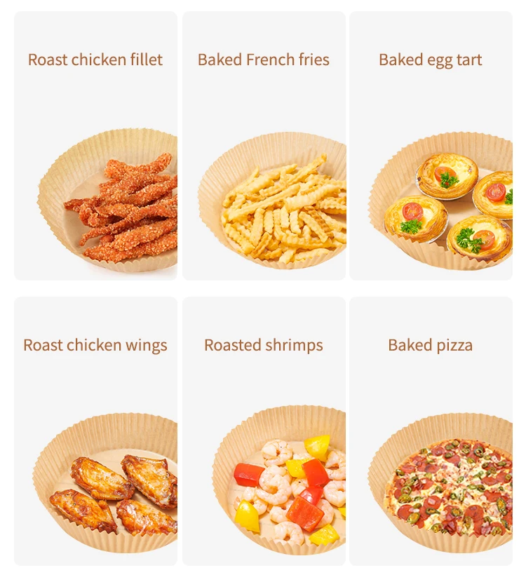 factory wholesale food grade baking paper disposable parchment paper for air fryer