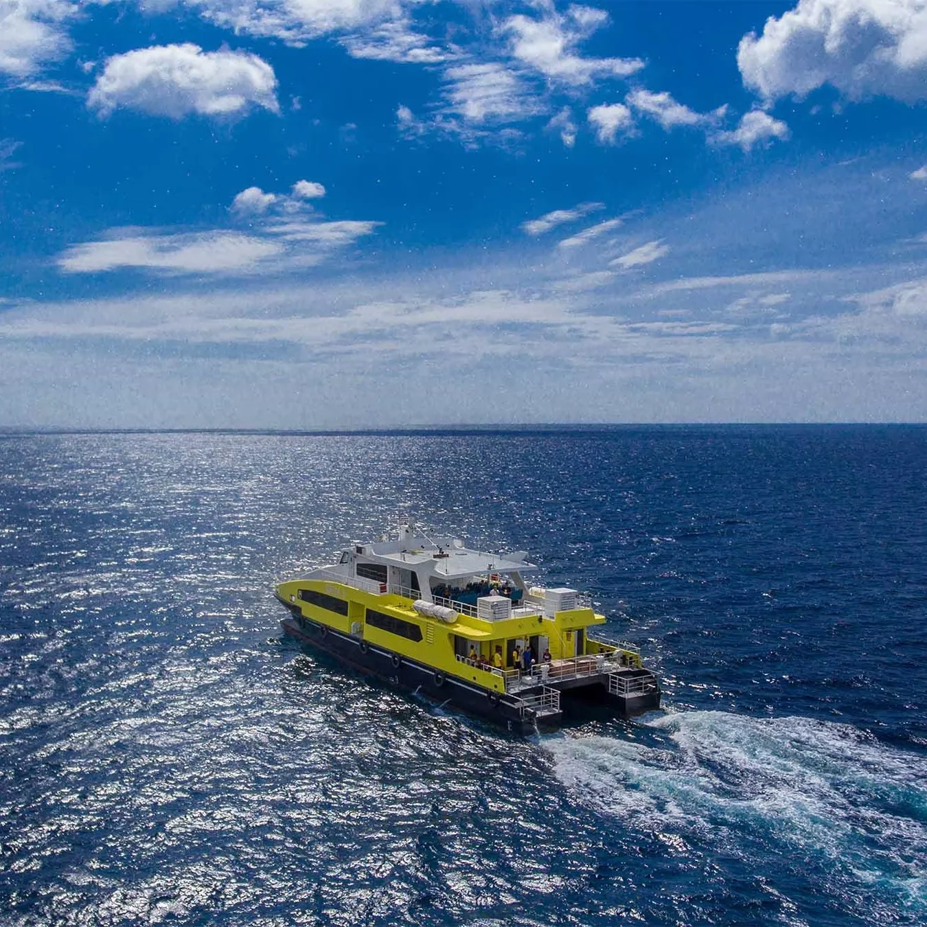 Luxury Modern Twin Engine Passenger Catamaran with High Quality Aluminum Hull New Condition for Sightseeing