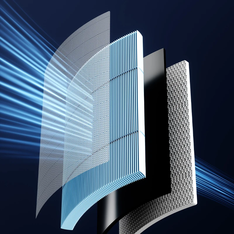 Compact HEPA Desktop Air Purifier with UV Light and Smart App Control for Office Desk air cleaner