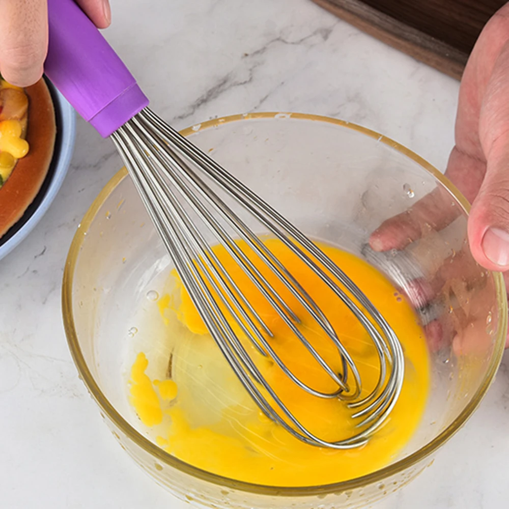 With Bottle Opener Balloon Wire Whisk Egg Beater Stainless Steel Egg Tools for Blending Whisking Beating Stirring Cooking Baking