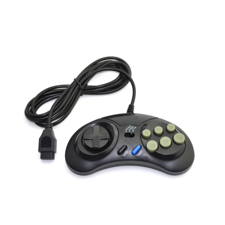 16Bit Wired Game Controller for Sega Games Console 16 bit turbo controller mini gamepad