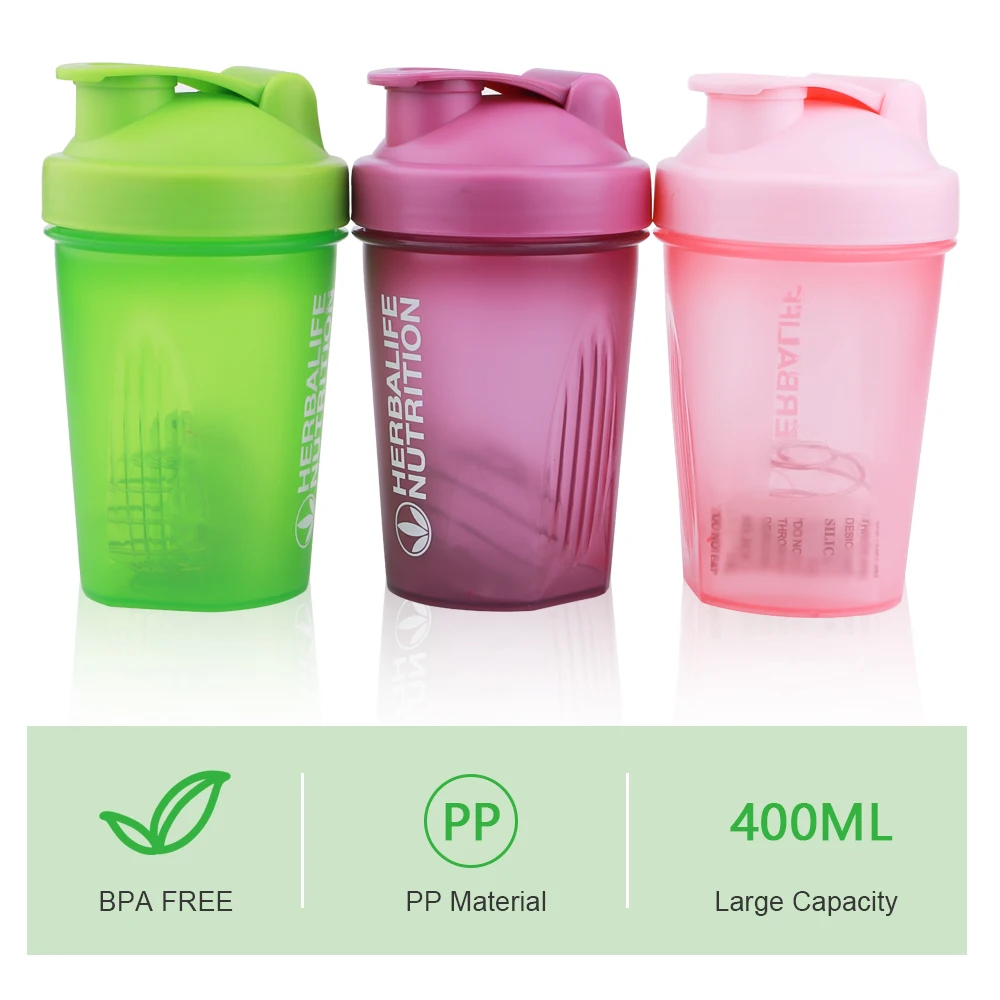 Factory Direct Top 400ML Shaker Customized BPA FREE PP Water Bottle Protein Gym Bottle