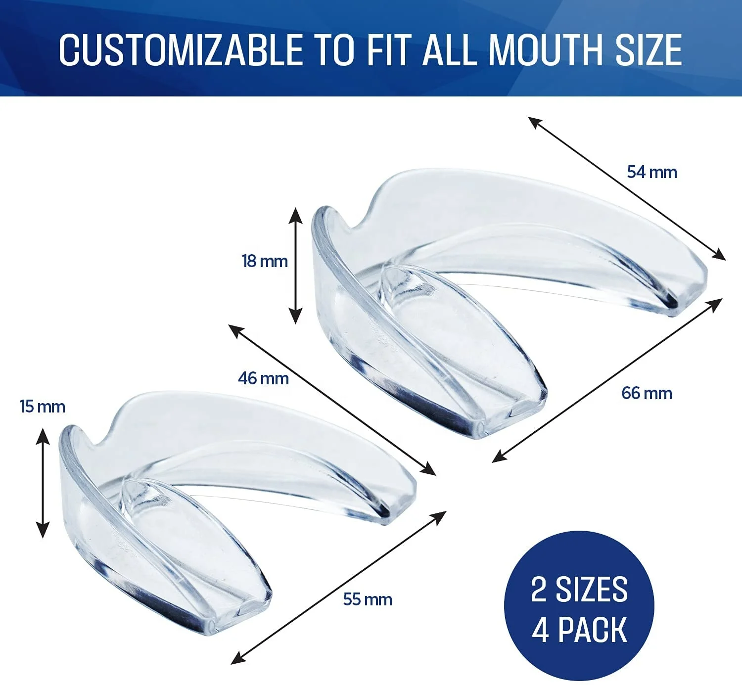 8PK dental guards for teeth grinding dental mouth guard grinding package wholesale anti grinding night mouth gu