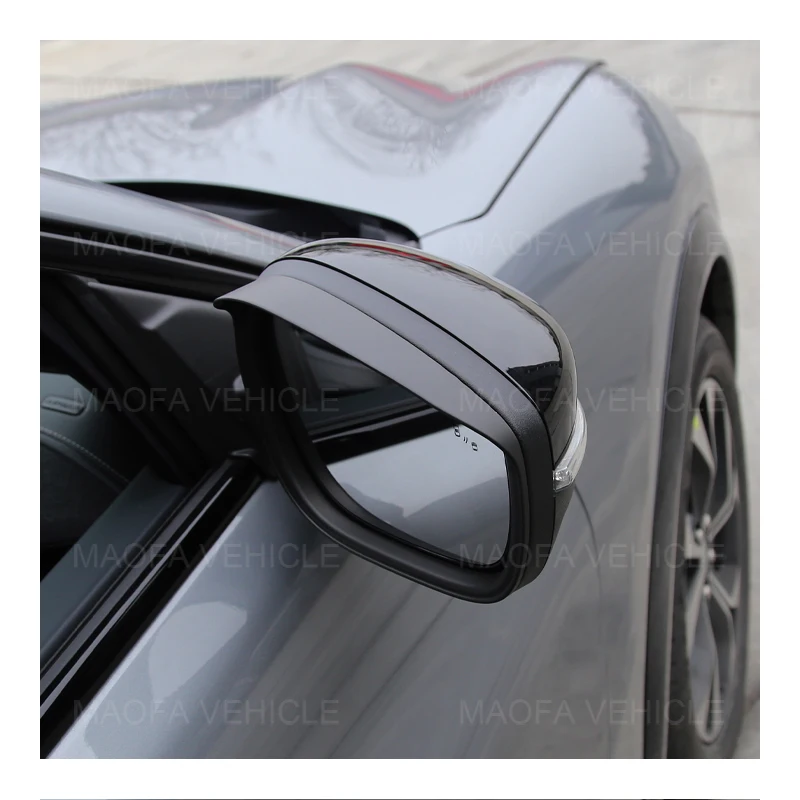 Car Part Real Carbon Fiber Rear View Side Mirror Rain Eyebrow Cover For Ford Mustang Mach-E 2021 2022 2023