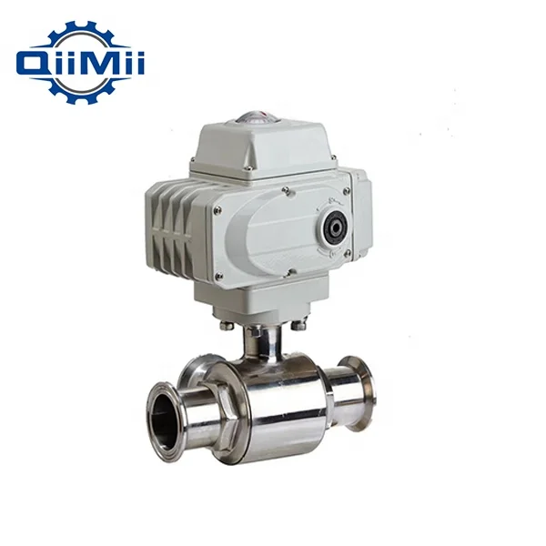 QiiMii Hot Product Sanitary Stainless Steel SS304/SS316L  Female/Thread/Clamp 3-pc Ball Valve for Beverage Processing