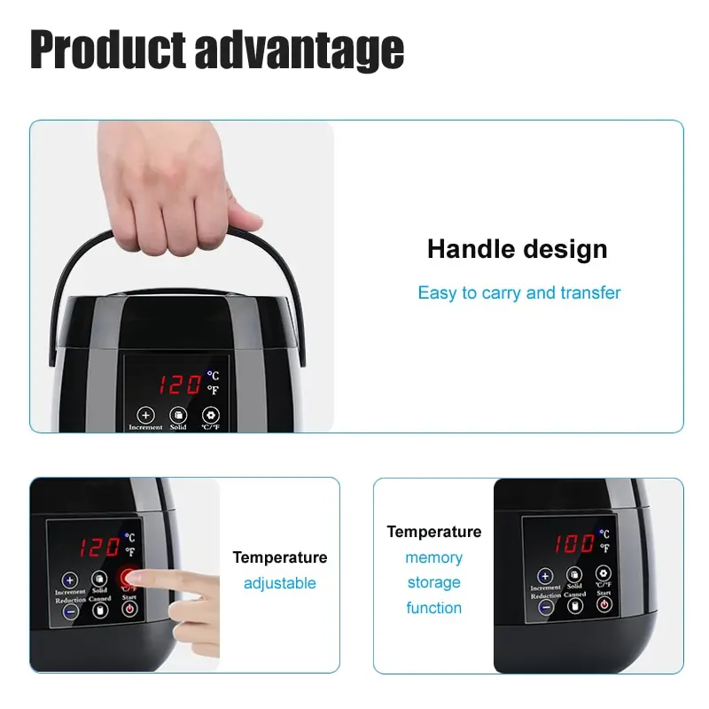 Hot Sale Wax Warmer Machine 500ml Capacity Multipurpose Waxing Heater Kit and Melting Pot for Hair Removal