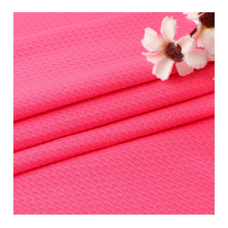 Factory Wholesale Knitted Solid Material 73% Cotton 27% Sorona Pique Fabric For Polo Shirts