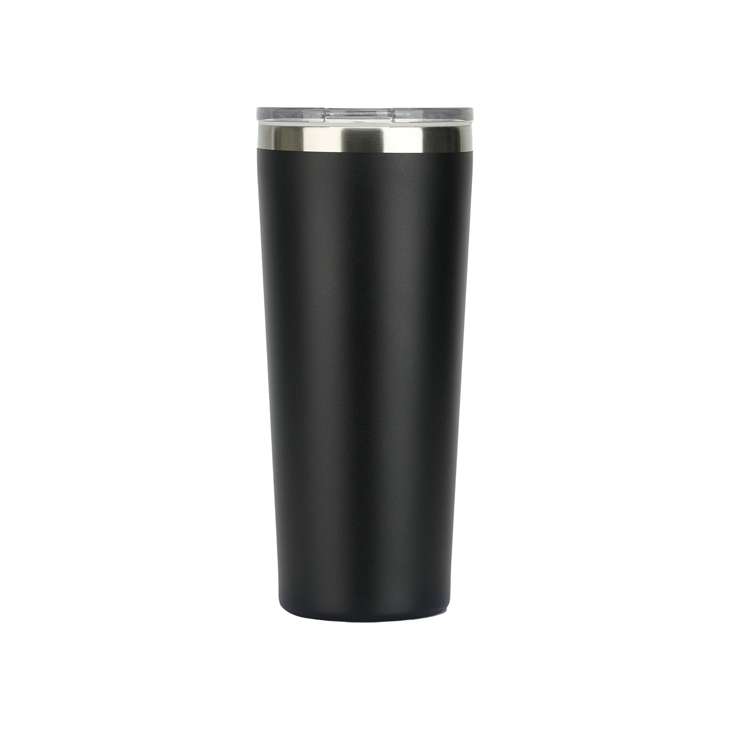 New double-layer stainless steel car cup with stylish large capacity handle and cold insulated cup with lid