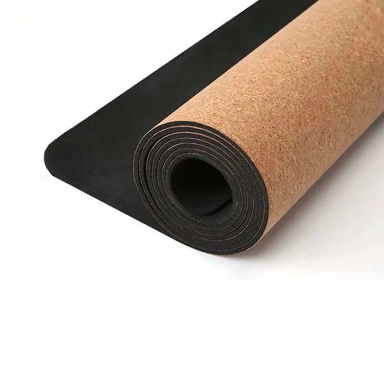 eco one wholesale cheap cork 3-6mm woman jump rope thick custom print pattern yoga mats with carrying bag