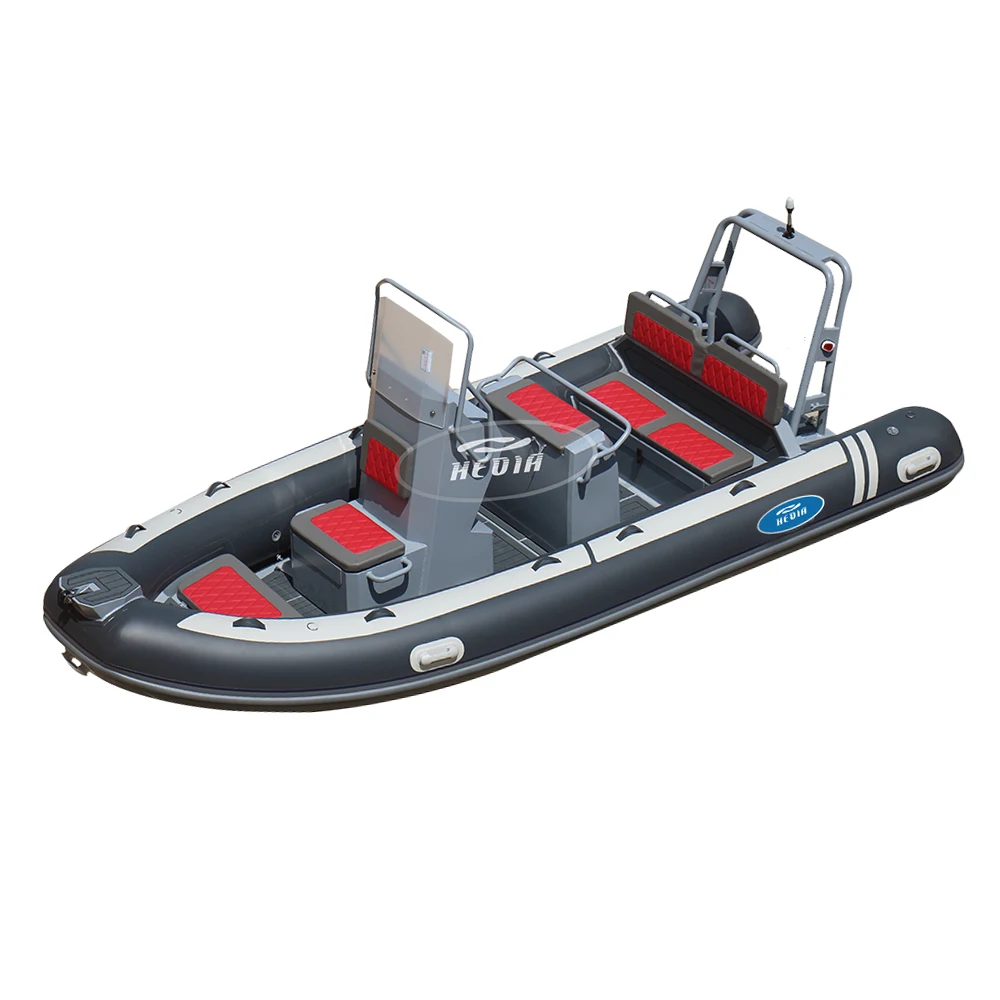 Transea factory 17 ft hypalon semi rigid aluminum hull inflatable rib 520 boat schlauchboot 520